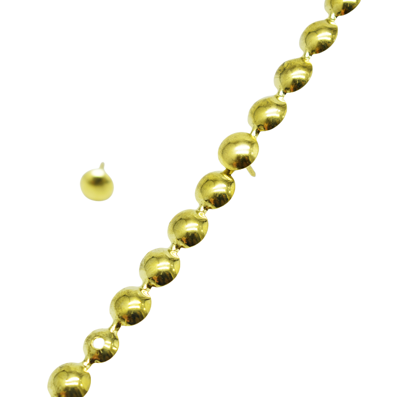 Nailhead Trim Manufacturer - OEM 9.5mm Iron Gold Upholstery Strip for Furniture