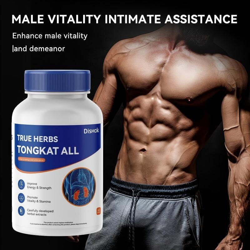 Tongkat Ali Capsules Manufacturer - Extra Strength 60 Count for Men's Stamina