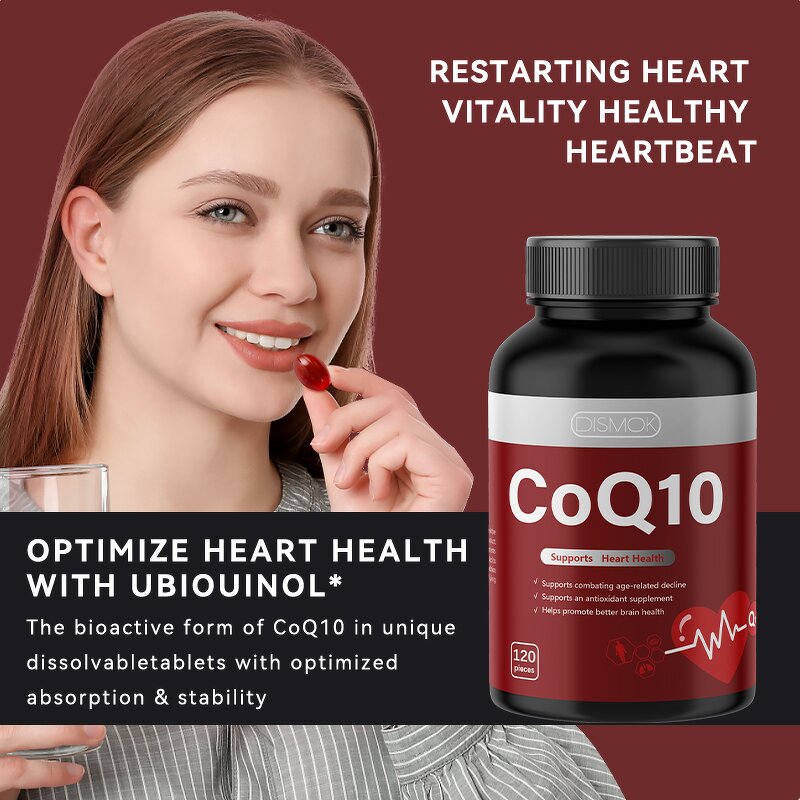 Coenzyme Q10 Softgels Manufacturer - Private Label & Heart Health Support 120pcs