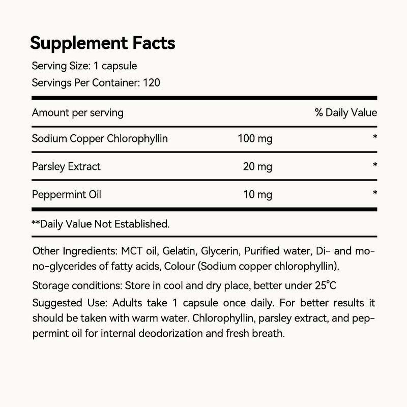 Vegan Chlorophyll Capsules Manufacturer - Organic Herbal Supplement for Body Odor, Gut & Skin Health