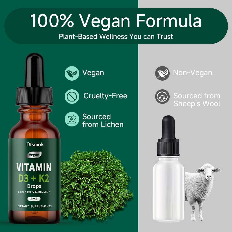 Vitamin D3 K2 Liquid Drops Manufacturer - Vegan Probiotic for Strong Bone Support