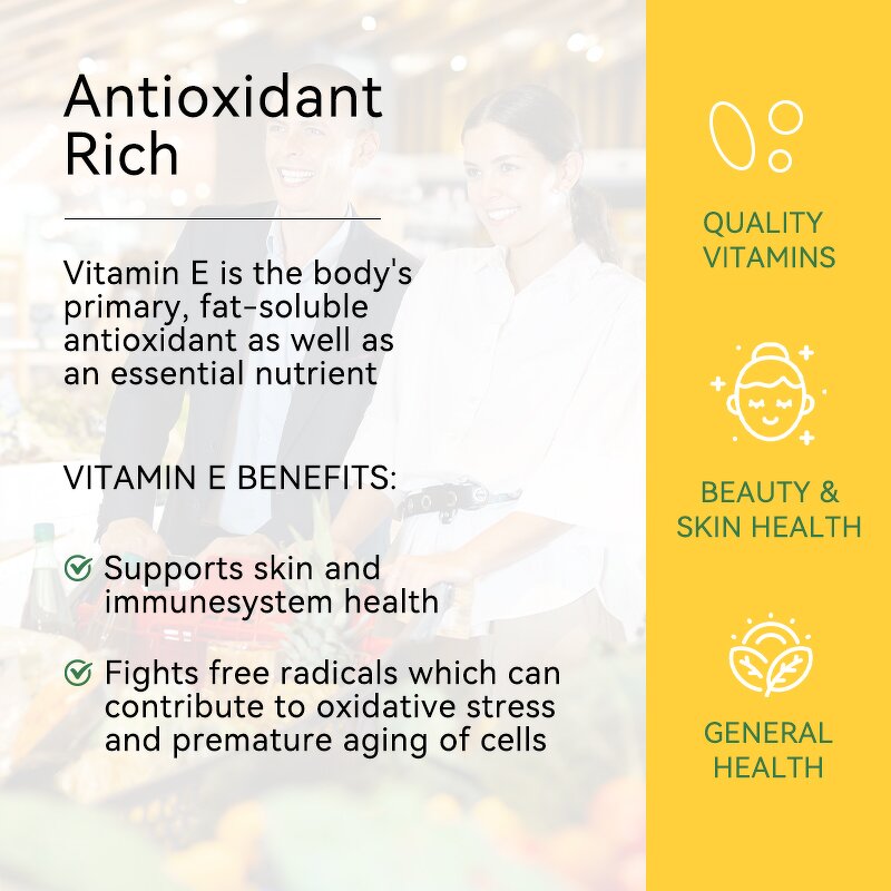 Vitamin E Softgel Capsule Manufacturer - 400iu Skin Supplement & OEM