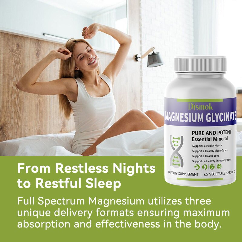 Magnesium Glycinate Tablets Manufacturer - 400mg & 500mg 3-in-1 Formula