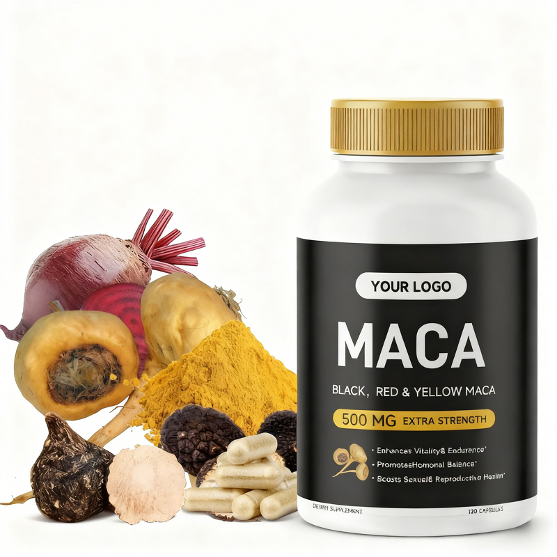 Herbal Maca Capsules Manufacturer - Libido Booster for Men with Red/Black/Yellow Maca