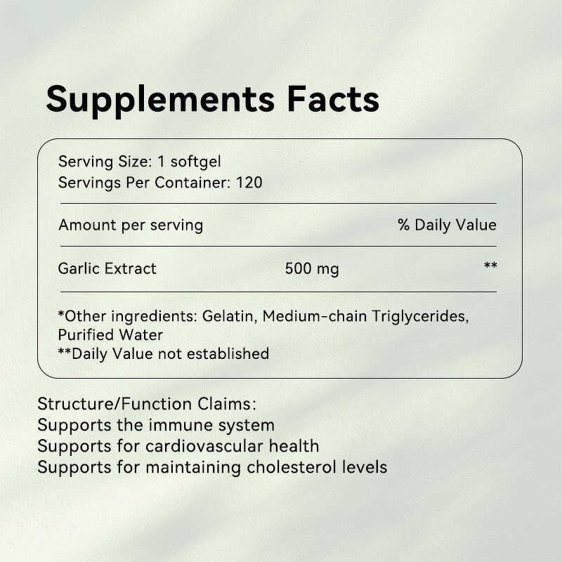 Garlic Capsules Manufacturer - Custom Garlic Oil Soft Capsules