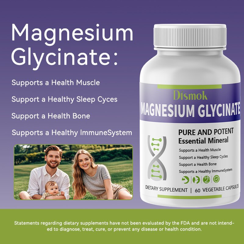 Magnesium Glycinate Tablets Manufacturer - 400mg & 500mg 3-in-1 Formula
