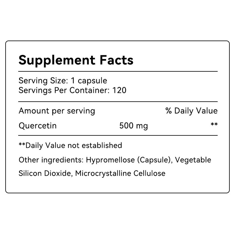 Quercetin Capsules Manufacturer - Liposomal Zinc & Wild Plant Extract Supplement