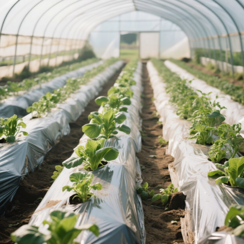 Agricultural Mulch Film Manufacturer - Black Silver, 48 Inch x 4000ft, 6 Mil / 1 Mil