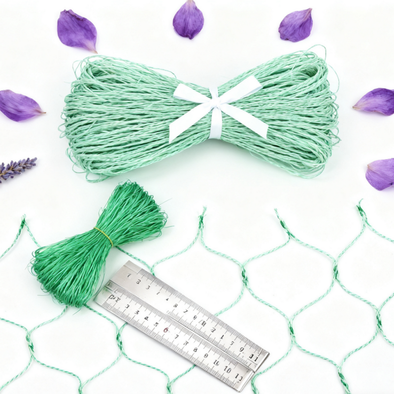 Green PP Plastic Trellis Net Manufacturer - 15x15cm Roll for Climbing Plants