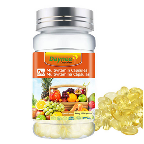 Multivitamin Softgel Capsules Manufacturer - 60 Capsules Fruit & Garlic Oil Supplement