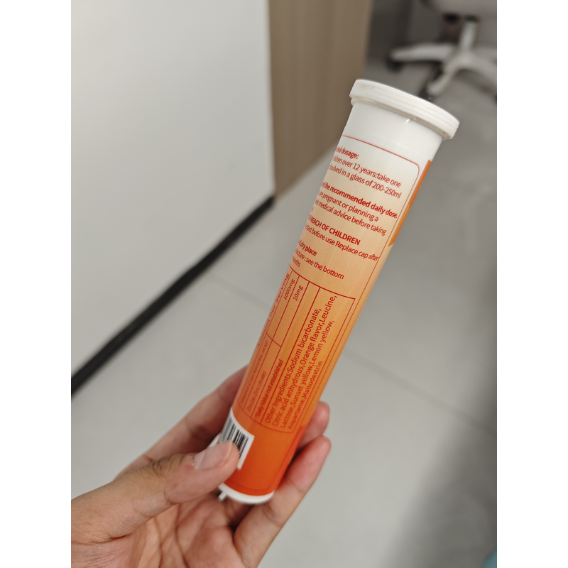 Vitamin C Effervescent Tablets Manufacturer - Organic Orange Flavor with Zinc for Immune Support