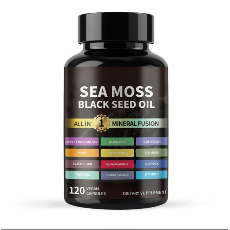 Herbal Seaweed & Black Seed Oil Capsules Manufacturer - Vegan Immune Support & Private Label