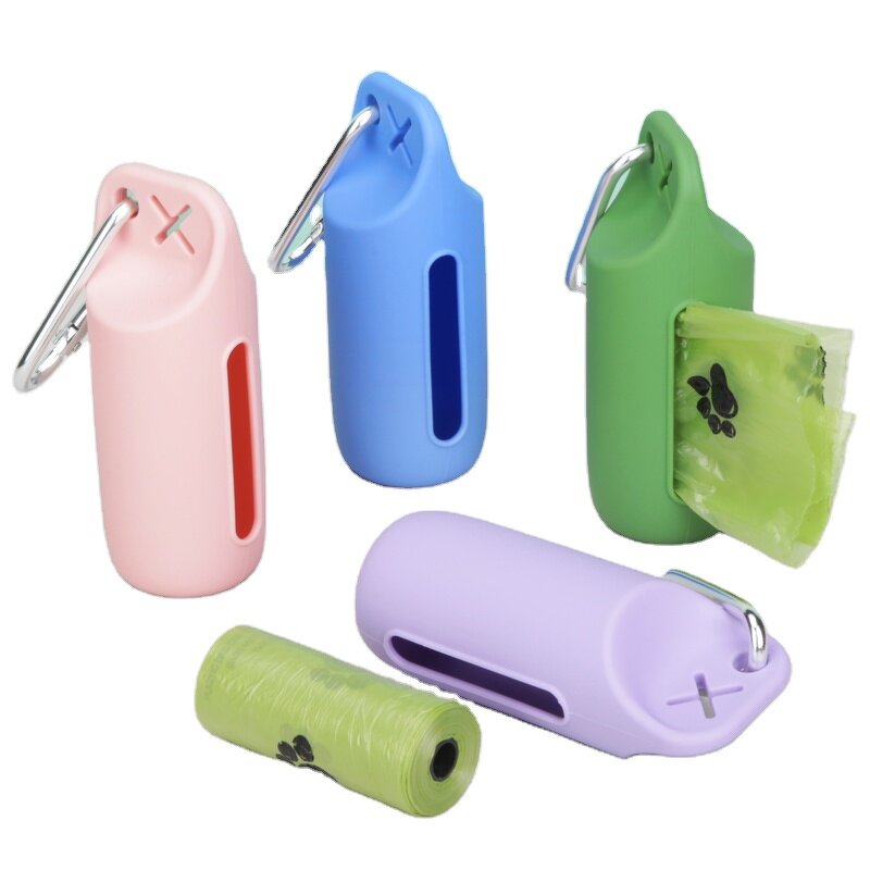 Pet Poop Bag Holder Manufacturer - Custom Logo Waterproof Silicone Dispenser