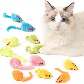 Cat Toys Manufacturer - Fast Delivery Rattle Mouse with Catnip for Indoor Play