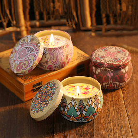 Soy Wax Candle Manufacturer - Premium Natural Aromatherapy Tin for Holidays