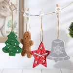 Felt Christmas Decorations Manufacturer - DIY Gingerbread Man & Snowflake Pendants