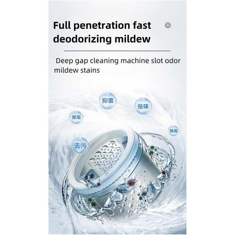 Effervescent Cleaning Tablets Manufacturer - Solid Anti-bacterial Washing Machine Cleaner