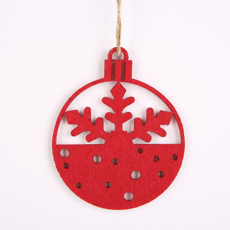 Felt Christmas Decorations Manufacturer - DIY Gingerbread Man & Snowflake Pendants