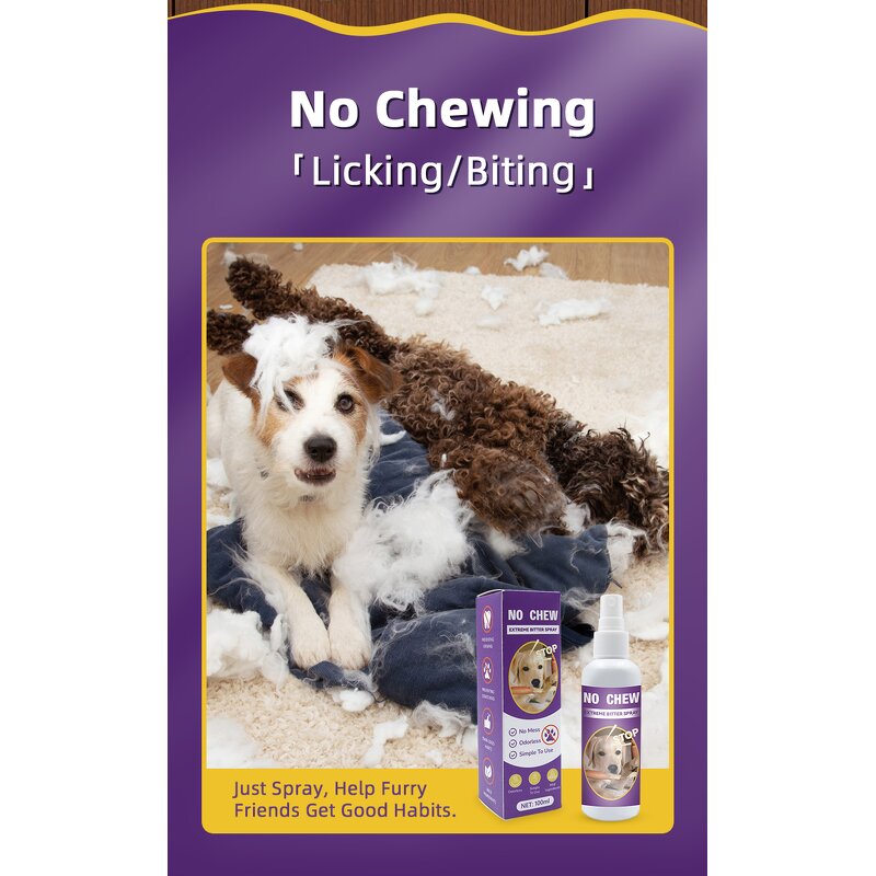 No Chew Spray for Dogs Manufacturer - 100ML Natural Bitter to Stop Chewing