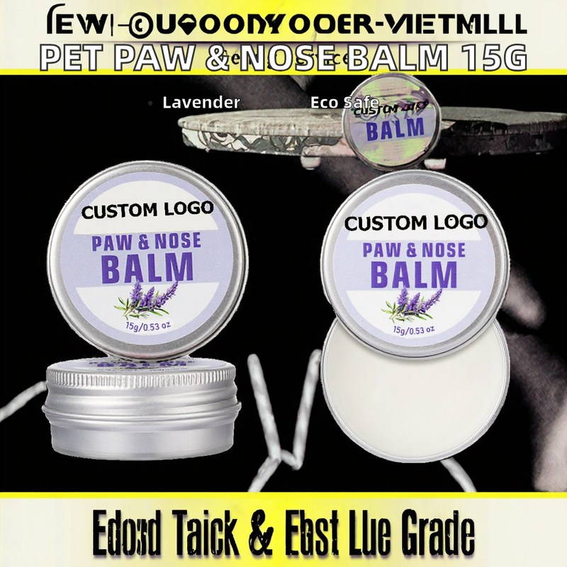 Pet Paw Nose Balm Manufacturer - 15g Eco-Friendly Natural Lavender Scent for Cats