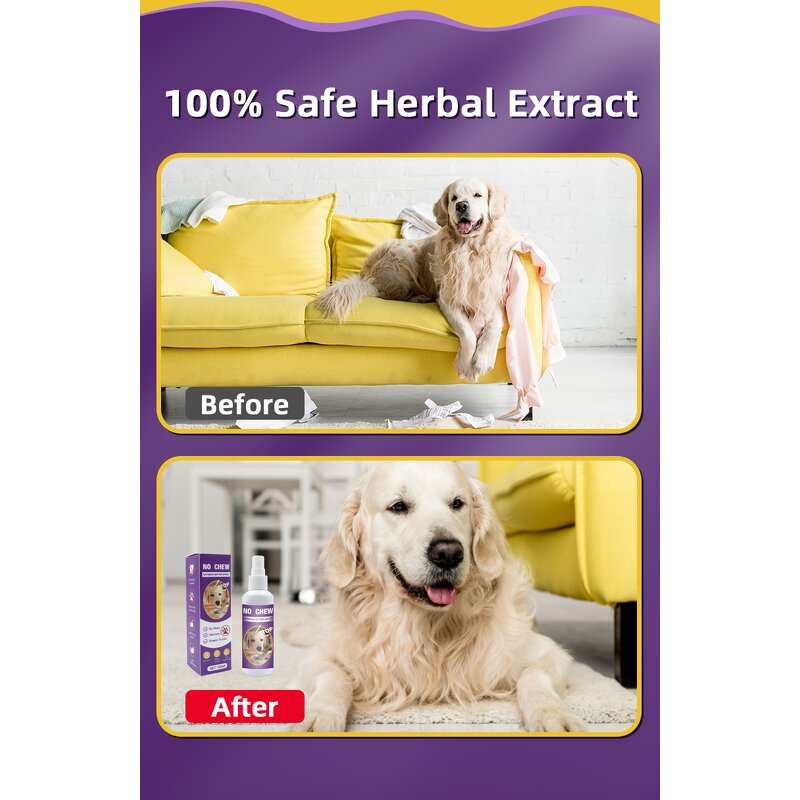 No Chew Spray for Dogs Manufacturer - 100ML Natural Bitter to Stop Chewing