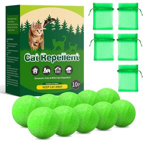 Cat Deterrent Balls Manufacturer - 10 Pack Natural Peppermint Oil for Yard