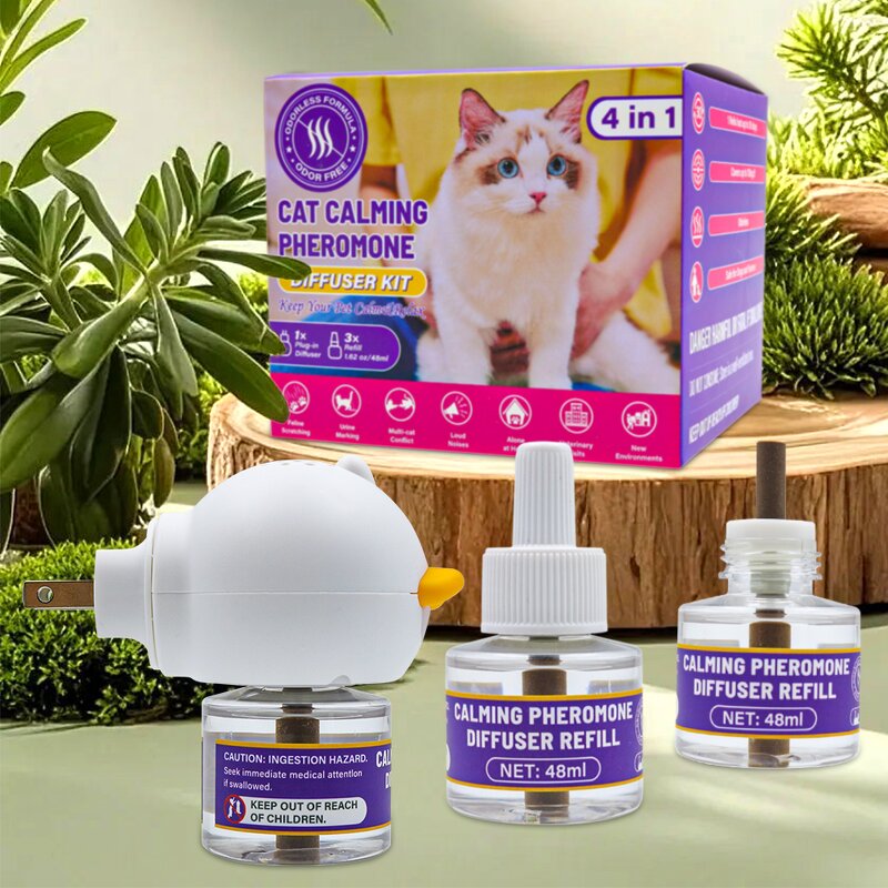 Cat Pheromone Diffuser Refill Manufacturer - Safe Natural Calming for Home & Pets