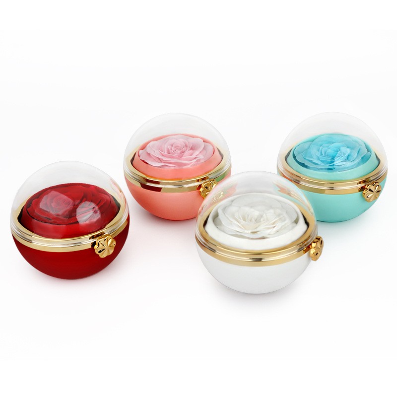 Preserved Rose Box Manufacturer - OEM Luxury Round Rose Jewelry Box