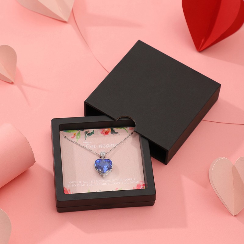 Heart Necklace Manufacturer - OEM Fashion Zircon Gift for Mom Birthday