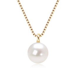 Sterling Silver Necklace Factory - OEM 925 Simple Natural Pearl Necklace