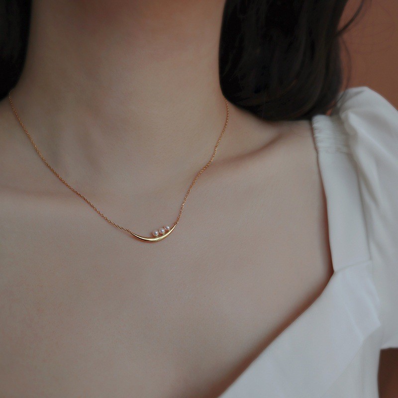 Pearl Necklace Factory - OEM Fashionable Pearl Collarbone Chain