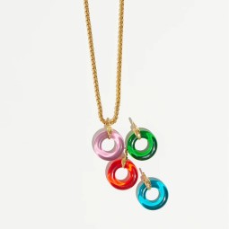 Stainless Steel Necklace Factory - OEM Acrylic Leopard Star Heart Pendant