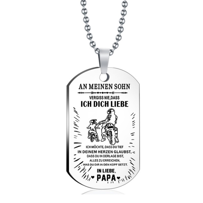 Father Necklace Factory - OEM Birthday Gift Jewelry for Father Dad