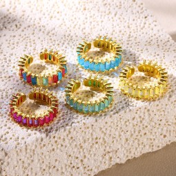 Open Ring Manufacturer - OEM Light Luxury Zircon Ring for Women