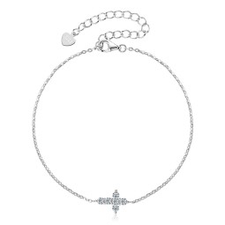 Sterling Silver Bracelet Manufacturer - OEM S925 Cross Moissanite Chain