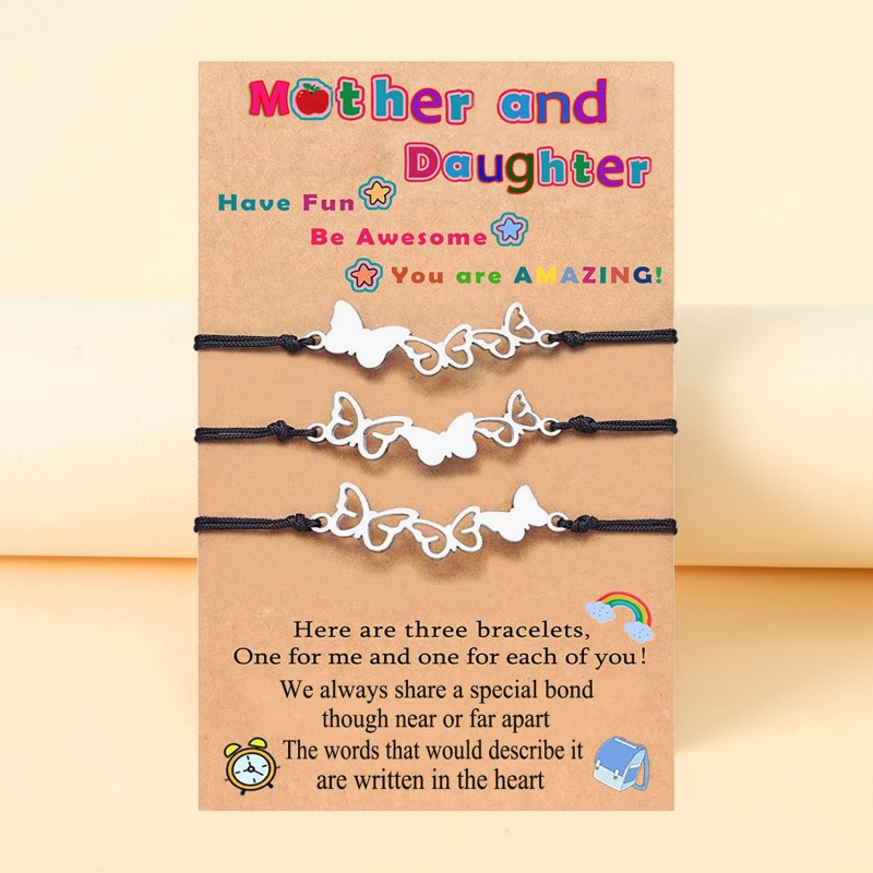 Mother Bracelet Manufacturer - OEM Stainless Steel Butterfly Hollow Pendant