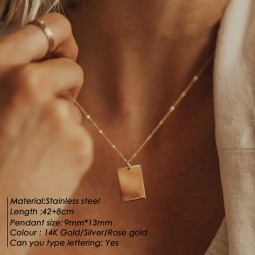 Collarbone Necklace Manufacturer - OEM Stainless Steel Gold Plated Minimalist