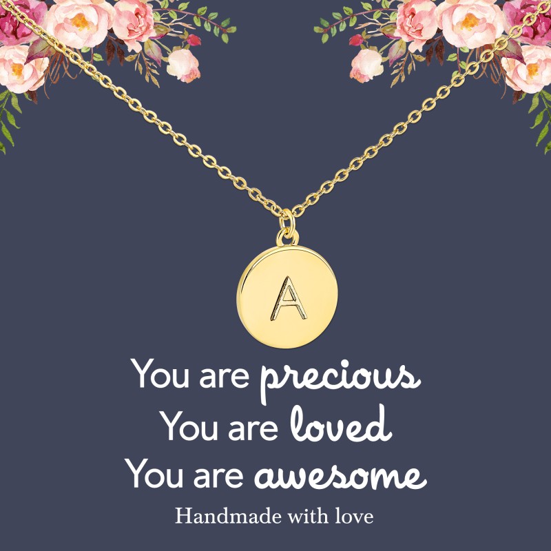 Initial Necklace Manufacturer - OEM 14K Gold Plated Letter Pendant for Women
