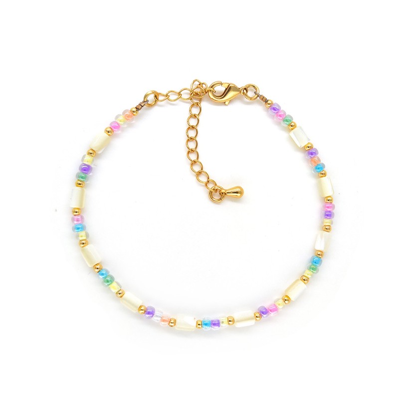 Woven Bracelet Manufacturer - OEM Simple Colored Beads Freshwater Pearls
