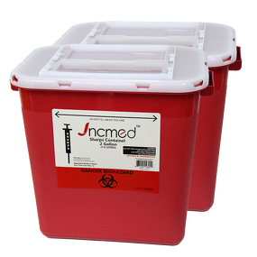 Sharp Containers Manufacturer - 2 Gallon Plastic Safety Box for Clinical Biohazard Disposal
