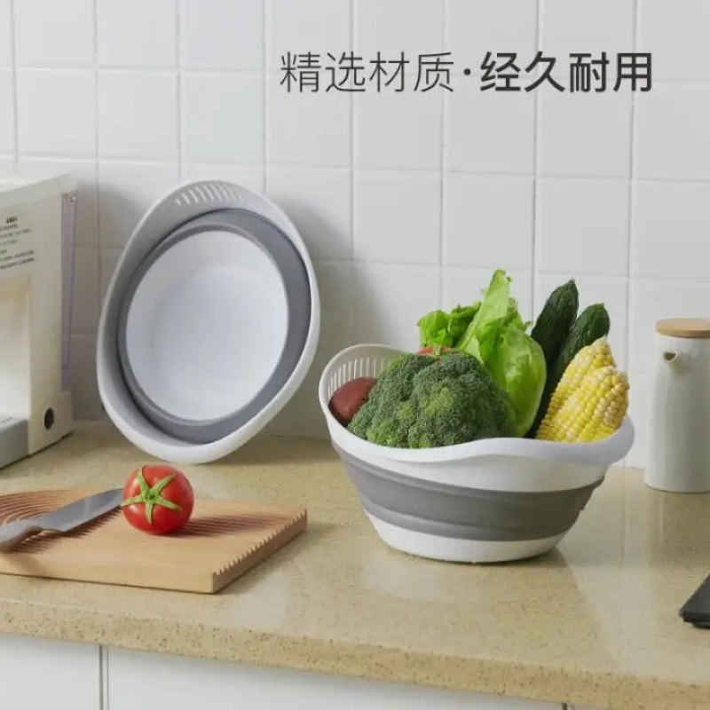 Collapsible Strainer Supplier - Silicone Foldable Vegetable Colander