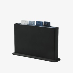 Plastic Cutting Board Factory - 4 Piece Set with Draining Rack