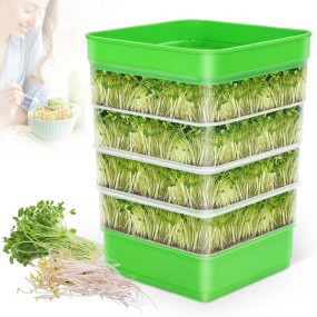 Sprout Kit Manufacturer - 4-Tier Stackable Sprouting Tray