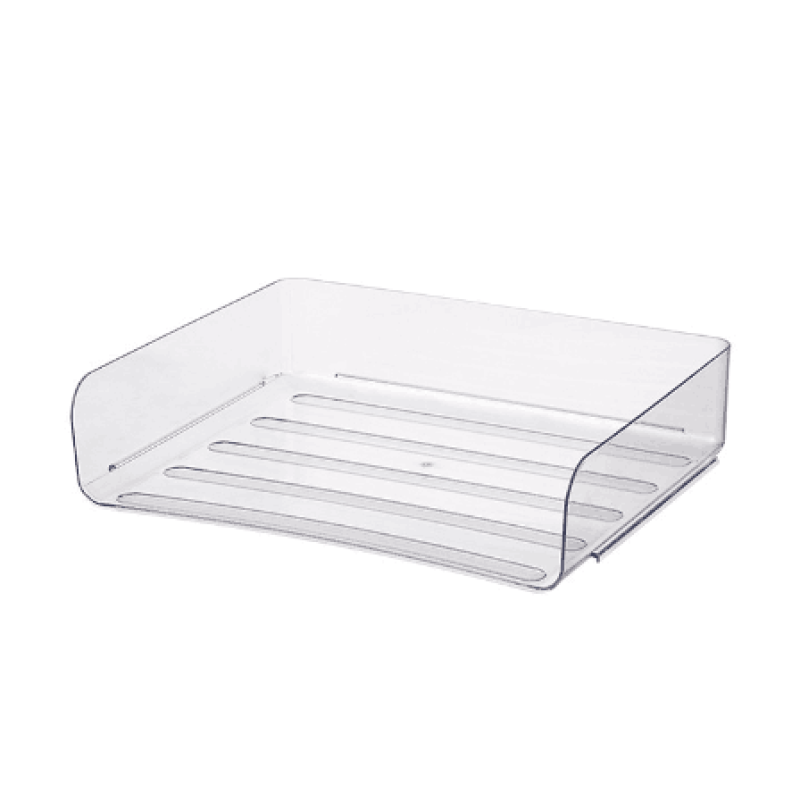 Desk Organizer Supplier - Clear Stackable Letter Tray for Office