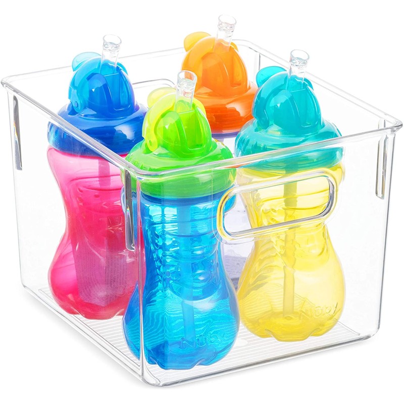 Fridge Container Supplier - Set of 6 Clear Organizer Bins