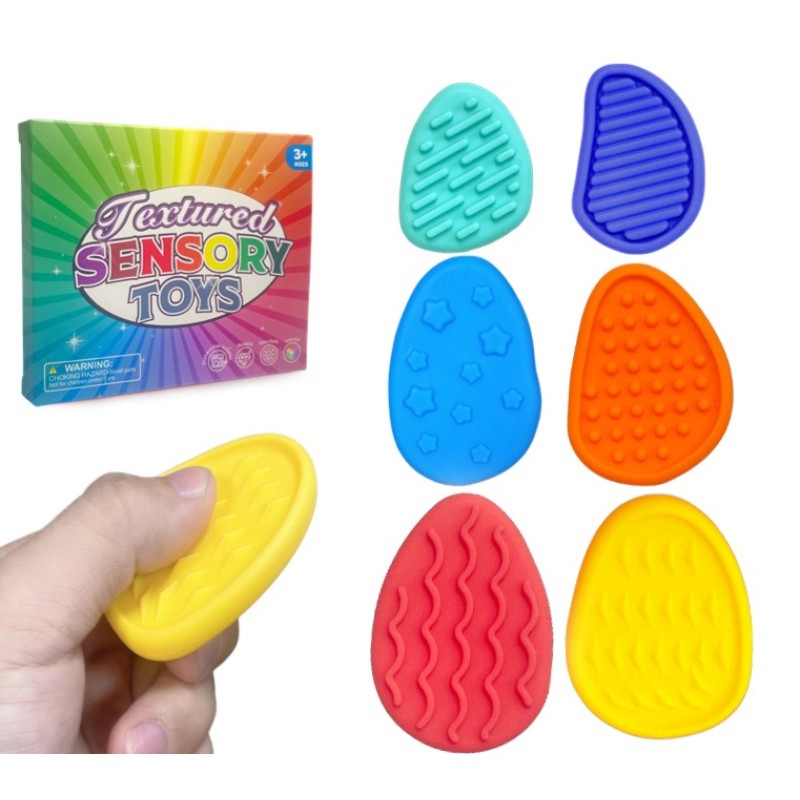 Fidget Toys Supplier - Silicone Textured Worry Stones
