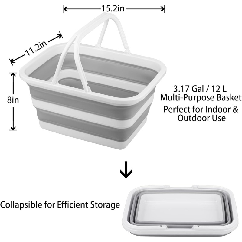 Collapsible Sink Manufacturer - 12L Wash Basin for Dish Washing