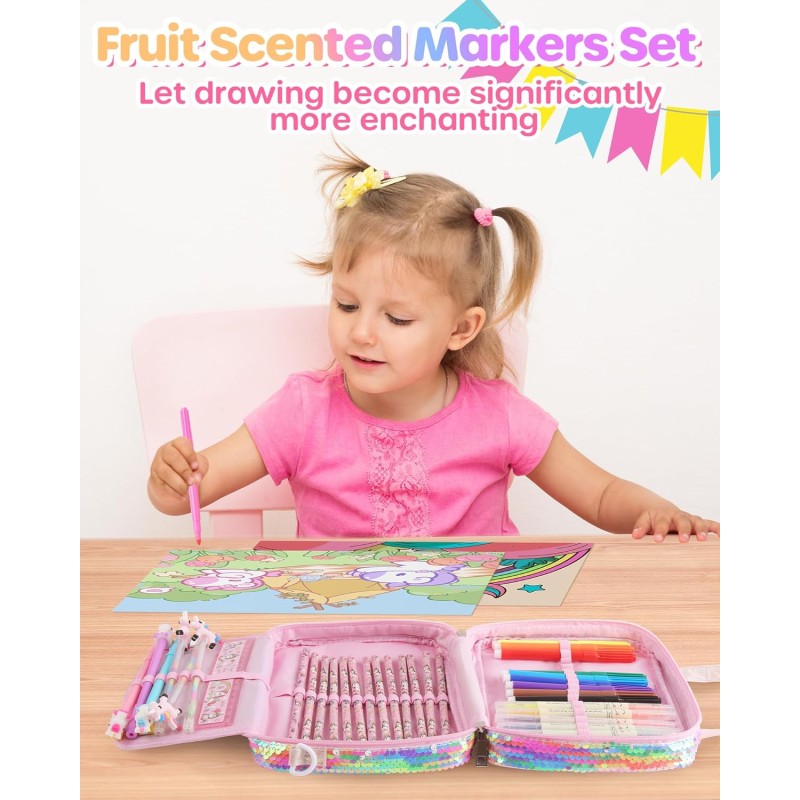 Art Supplies Bag Supplier - Convertible with Scented Markers