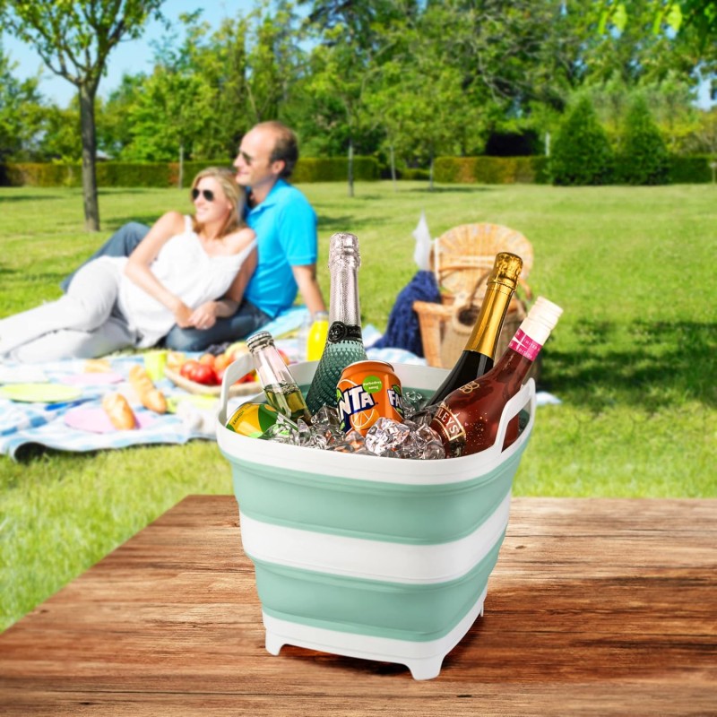 Collapsible Ice Bucket Manufacturer - 10L Foldable Drink Cooler Tub