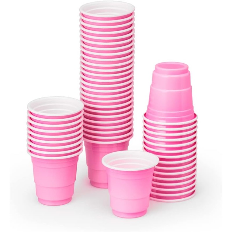 Plastic Shot Glass Factory - 2oz Mini Disposable Party Cups
